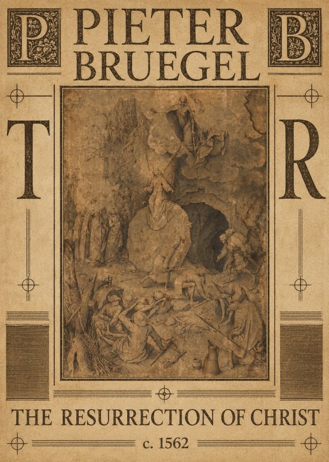 Pieter Bruegel The Resurrection of Christ No6 - Juliste