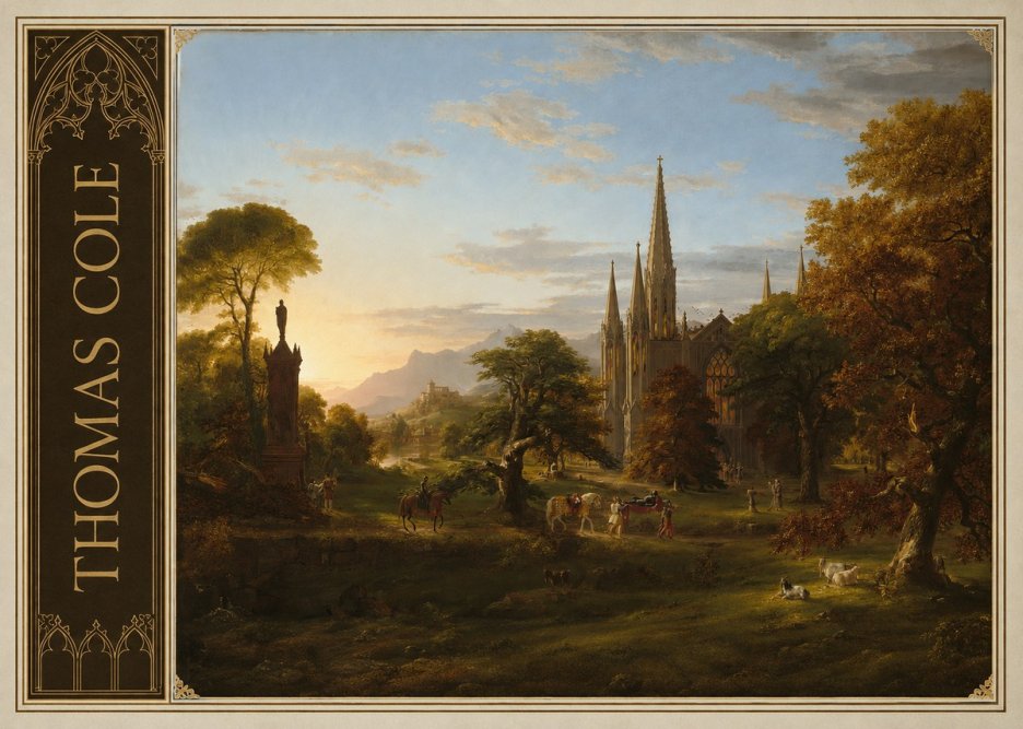Thomas Cole The Architect's Dream No2 - Juliste