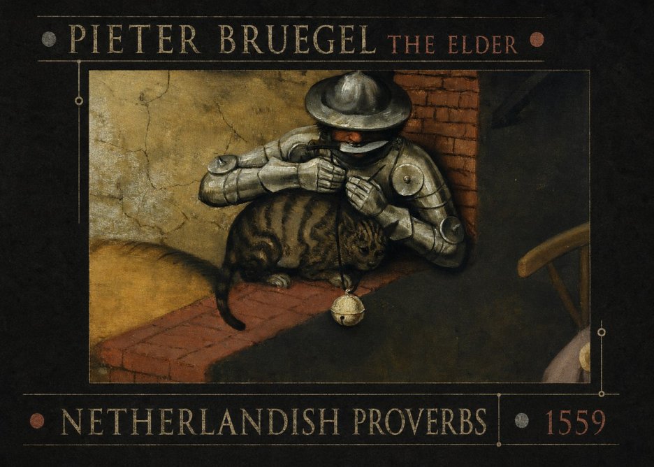 Pieter Bruegel Netherlandish Proverbs X No5 - Juliste