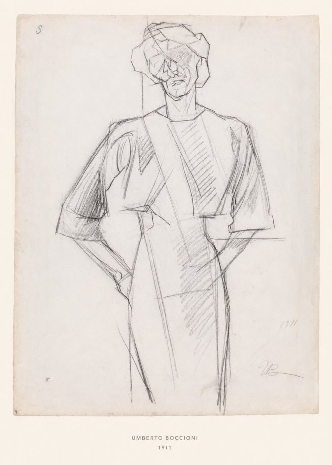 Umberto Boccioni Figure Study, 1911 No6 - Juliste