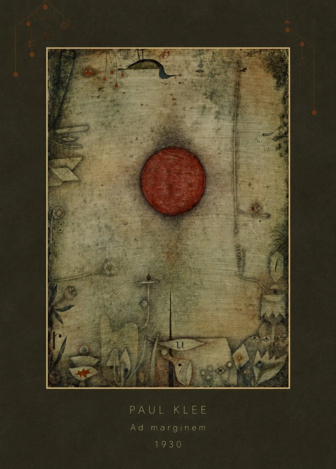 Paul Klee Ad Marginem No4 - Juliste