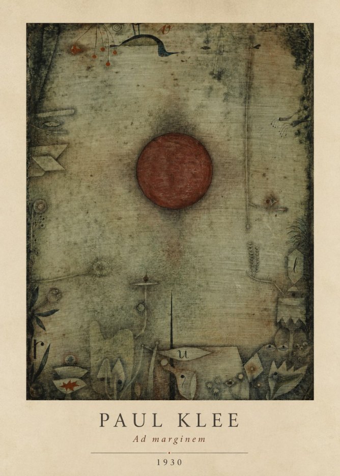 Paul Klee Ad Marginem No5 - Juliste