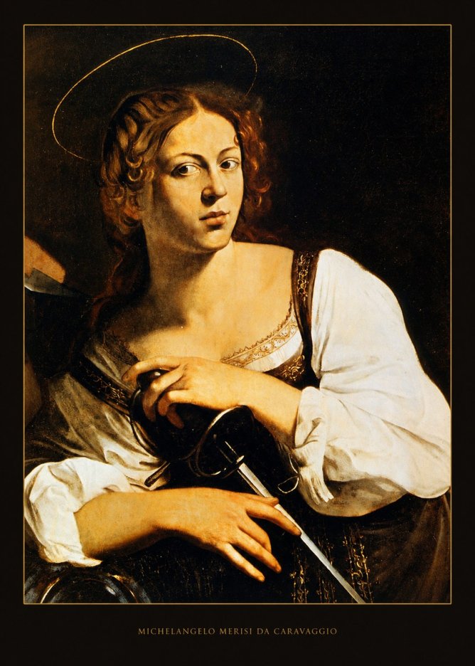 Michelangelo Merisi da Caravaggio Saint Catherine of Alexandria III No5 - Juliste