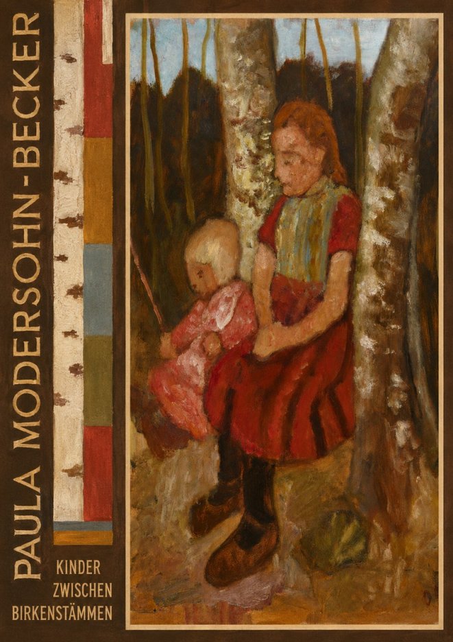 Paula Modersohn-Becker Kinder Zwischen Birkenstämmen No2 - Juliste