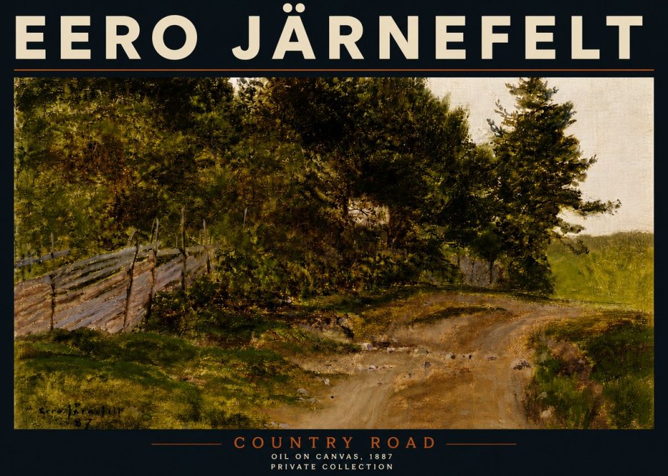 Eero Järnefelt Country Road No5 - Juliste