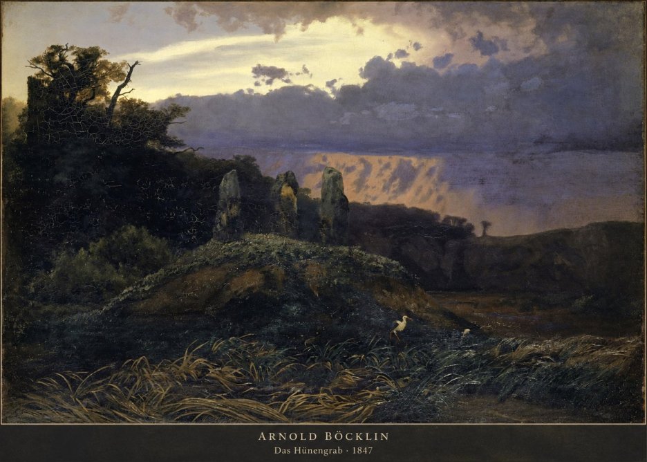 Arnold Böcklin Das Hünengrab No2 - Juliste