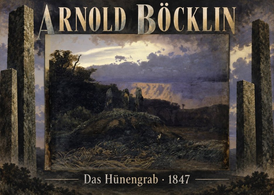 Arnold Böcklin Das Hünengrab No5 - Juliste
