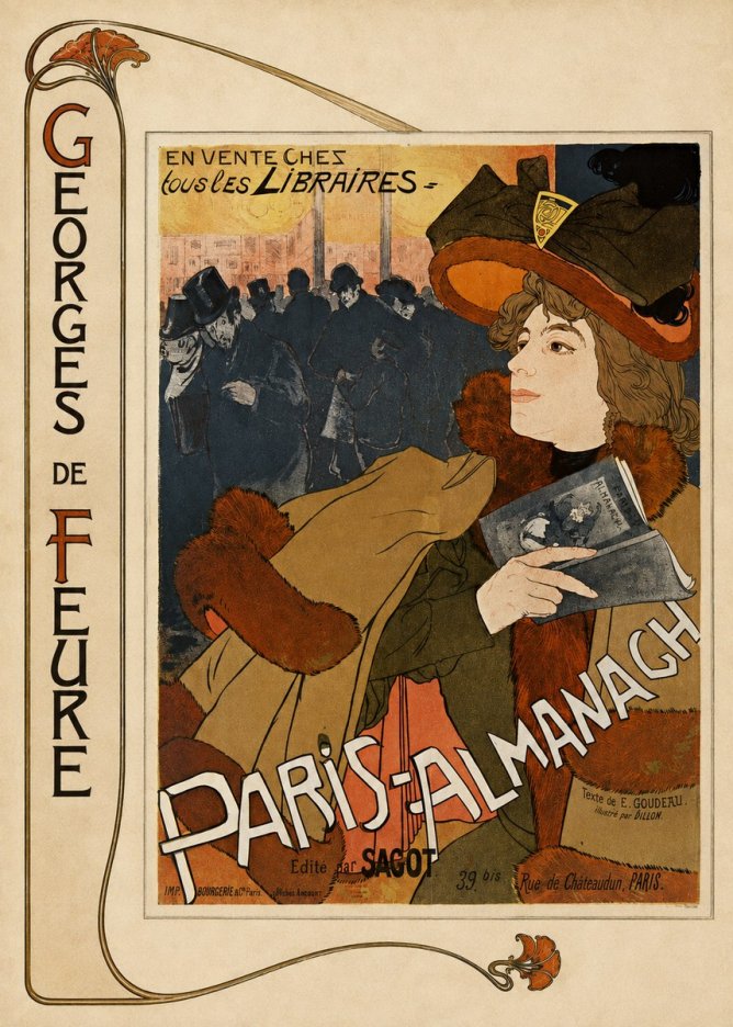 Georges de Feure Paris-almanach II No2 - Juliste