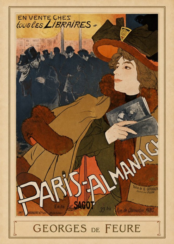 Georges de Feure Paris-almanach II No3 - Juliste