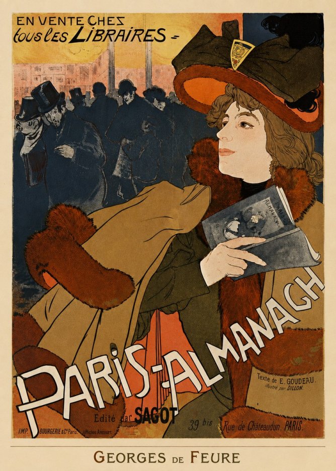 Georges de Feure Paris-almanach II No4 - Juliste