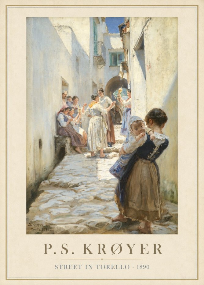 P.S. Krøyer Street in Torello No1 - Juliste