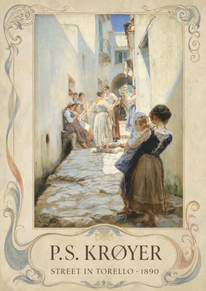 P.S. Krøyer Street in Torello No4 - Juliste