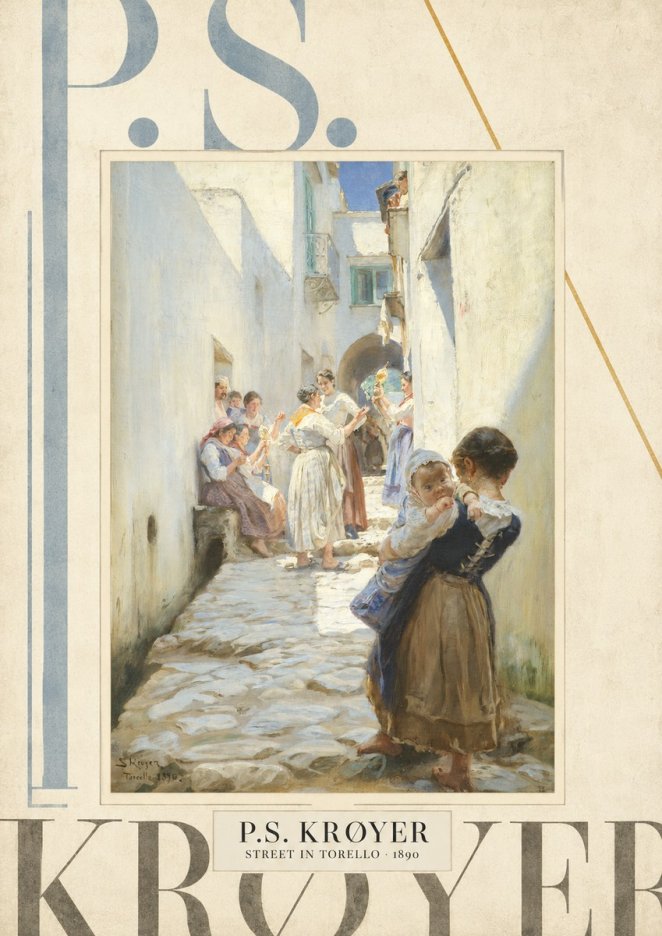 P.S. Krøyer Street in Torello No5 - Juliste