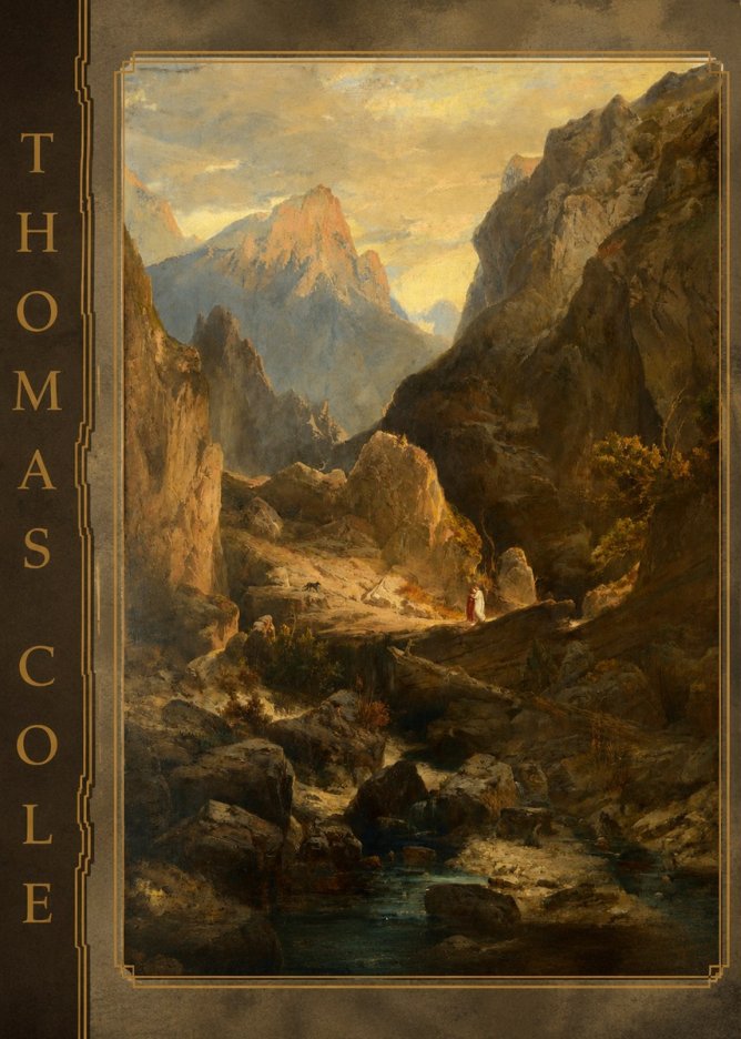 Thomas Cole The Mountain Ford No2 - Juliste