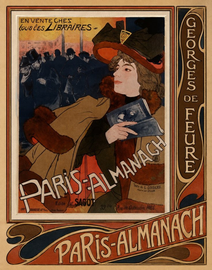 Georges de Feure Paris-almanach III No3 - Juliste