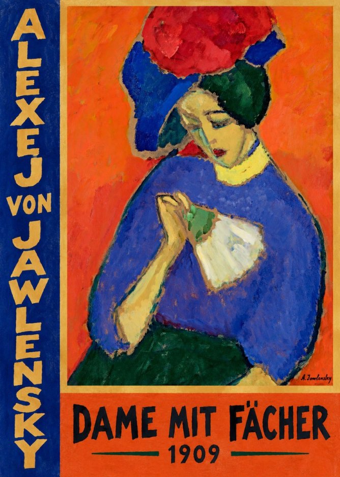 Alexej von Jawlensky Dame Mit Fächer No2 - Juliste