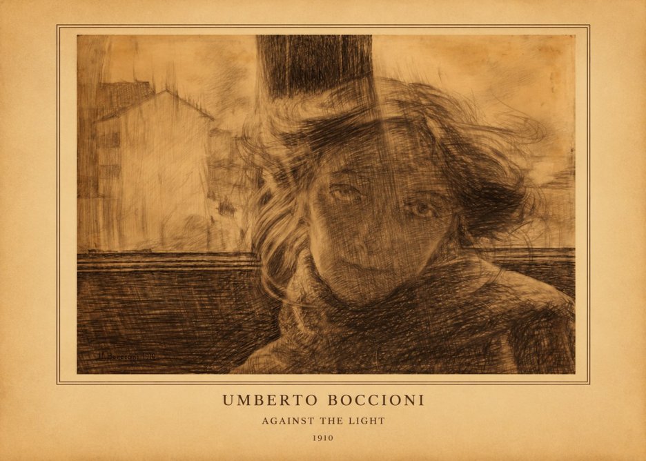 Umberto Boccioni Against the Light No3 - Juliste