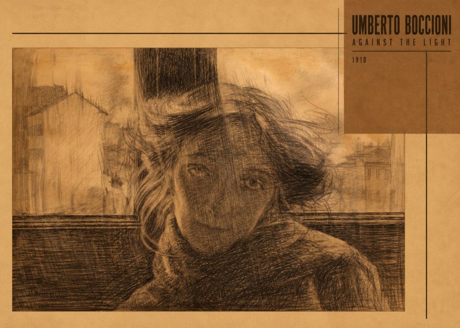 Umberto Boccioni Against the Light No6 - Juliste
