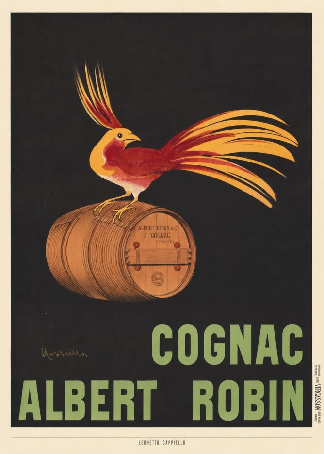 Leonetto Cappiello Cognac Albert Robin No6 - Juliste