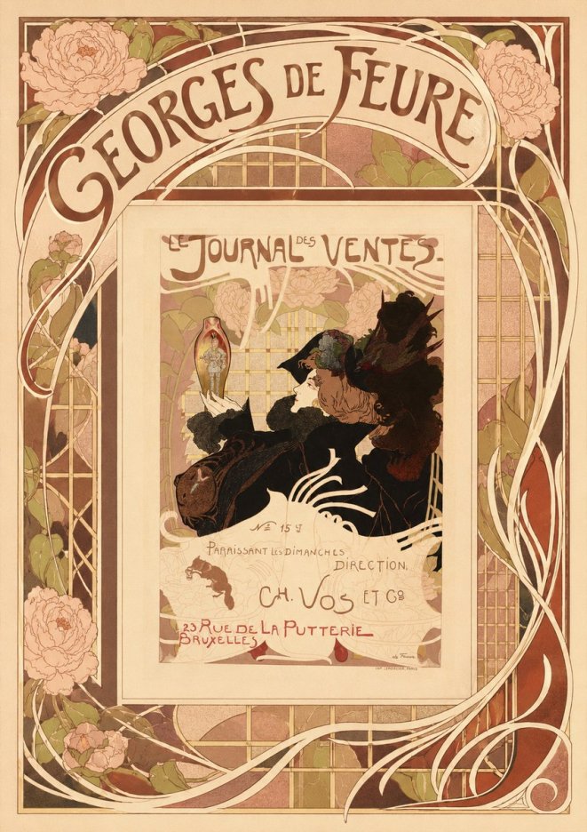 Georges de Feure Le Journal Des Ventes No3 - Juliste