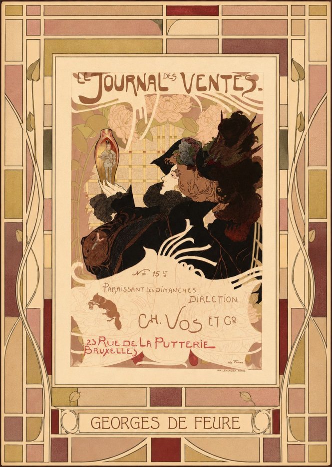 Georges de Feure Le Journal Des Ventes No4 - Juliste