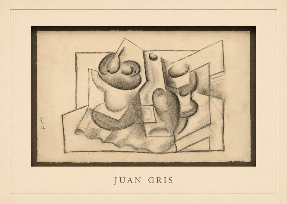 Juan Gris Nature Morte (Bouteille Et Fruit) No3 - Juliste