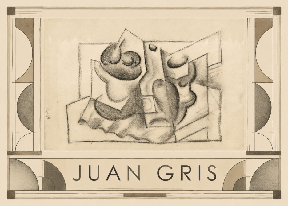 Juan Gris Nature Morte (Bouteille Et Fruit) No6 - Juliste
