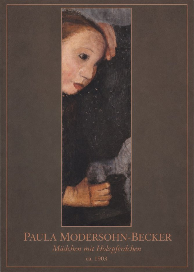 Paula Modersohn-Becker Mädchen Mit Holzpferdchen No1 - Juliste