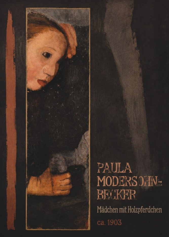 Paula Modersohn-Becker Mädchen Mit Holzpferdchen No2 - Juliste