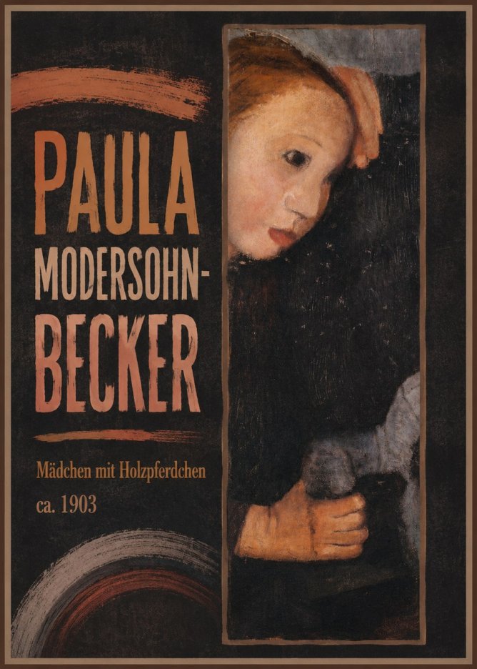 Paula Modersohn-Becker Mädchen Mit Holzpferdchen No3 - Juliste