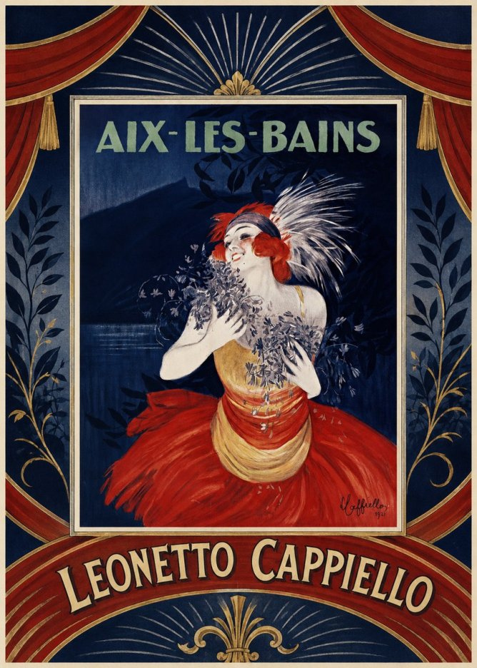 Leonetto Cappiello Aix-les-bains No6 - Juliste