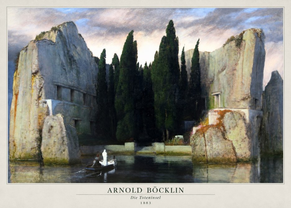 Arnold Böcklin Die Toteninsel VII No2 - Juliste