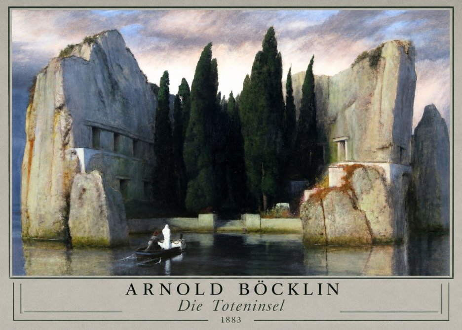 Arnold Böcklin Die Toteninsel VII No3 - Juliste