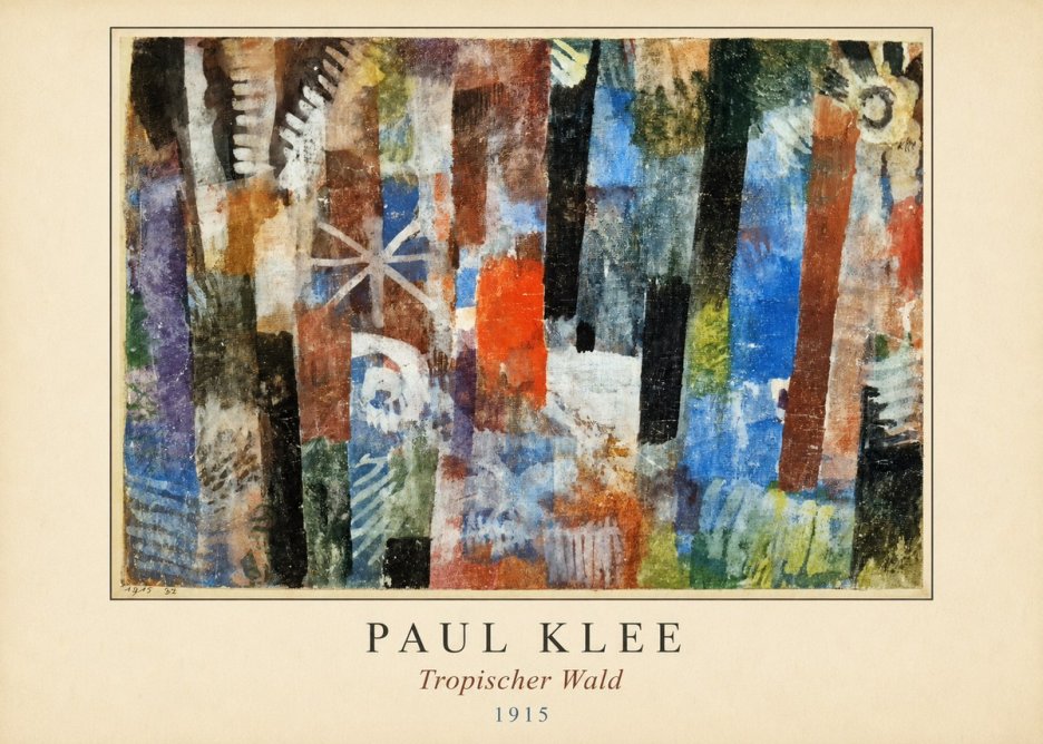 Paul Klee Tropischer Wald No4 - Juliste