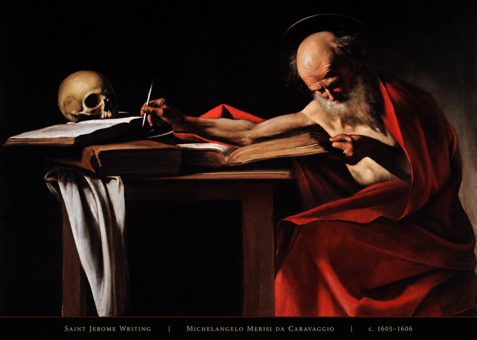 Michelangelo Merisi da Caravaggio Saint Jerome Writing IV No4 - Juliste