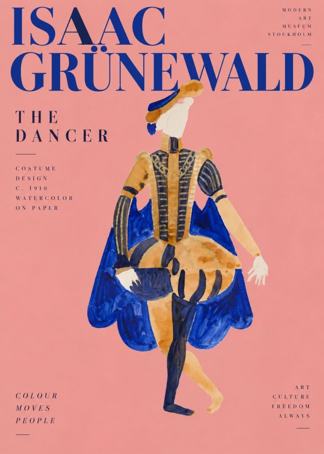 Isaac Grünewald Costume Design XV No4 - Juliste