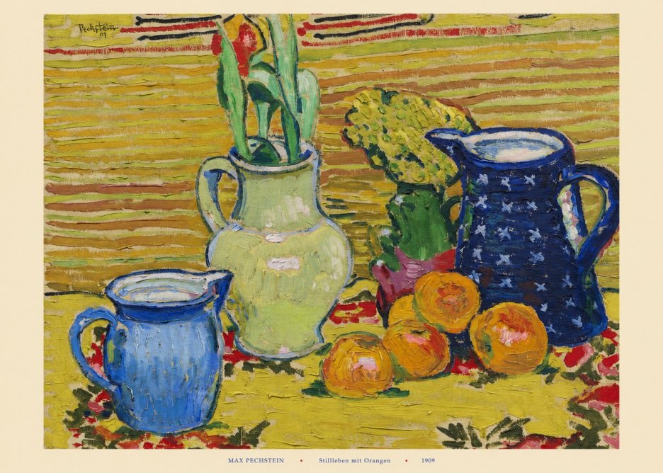 Max Pechstein Stillleben Mit Orangen No6 - Juliste