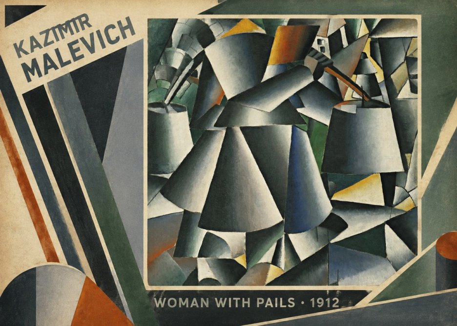 Kazimir Malevich Woman with Pails No2 - Juliste