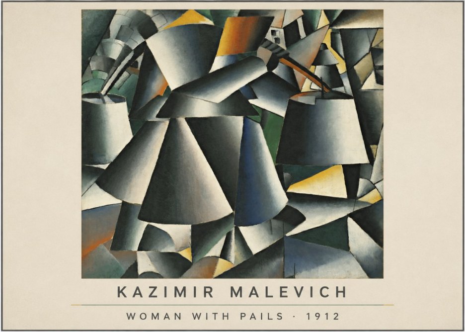 Kazimir Malevich Woman with Pails No4 - Juliste