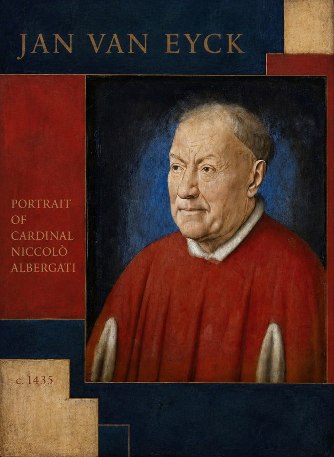 Jan van Eyck Portrait of Cardinal Niccolò Albergati No6 - Juliste