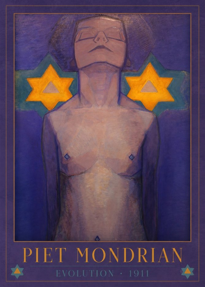Piet Mondrian Evolution II No1 - Juliste