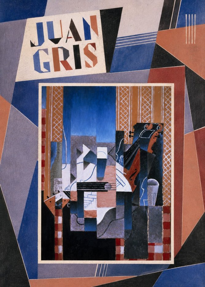 Juan Gris Still Life with Guitar and Violin No3 - Juliste