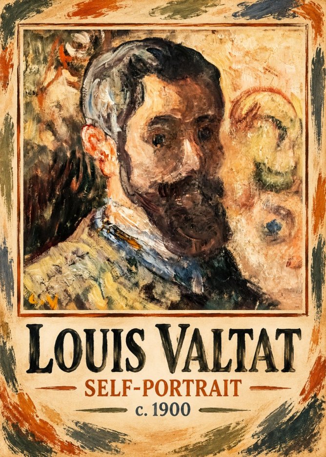 Louis Valtat Self-portrait No1 - Juliste