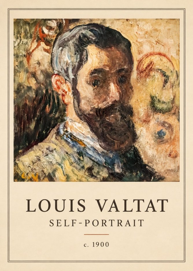 Louis Valtat Self-portrait No4 - Juliste