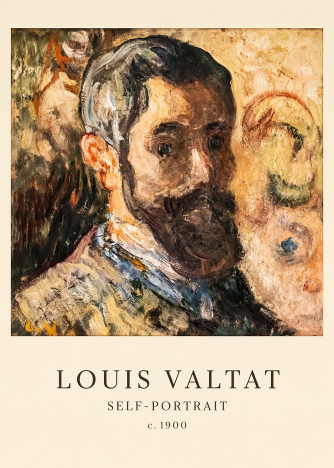 Louis Valtat Self-portrait No6 - Juliste