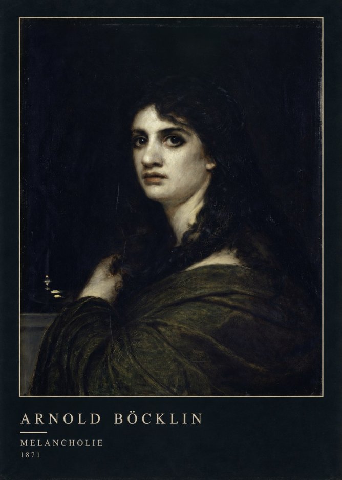 Arnold Böcklin Melancholie No4 - Juliste