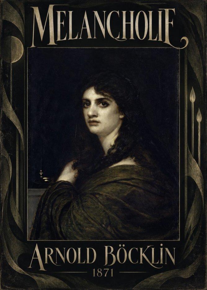 Arnold Böcklin Melancholie No5 - Juliste