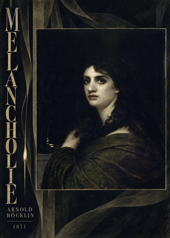 Arnold Böcklin Melancholie No6 - Juliste