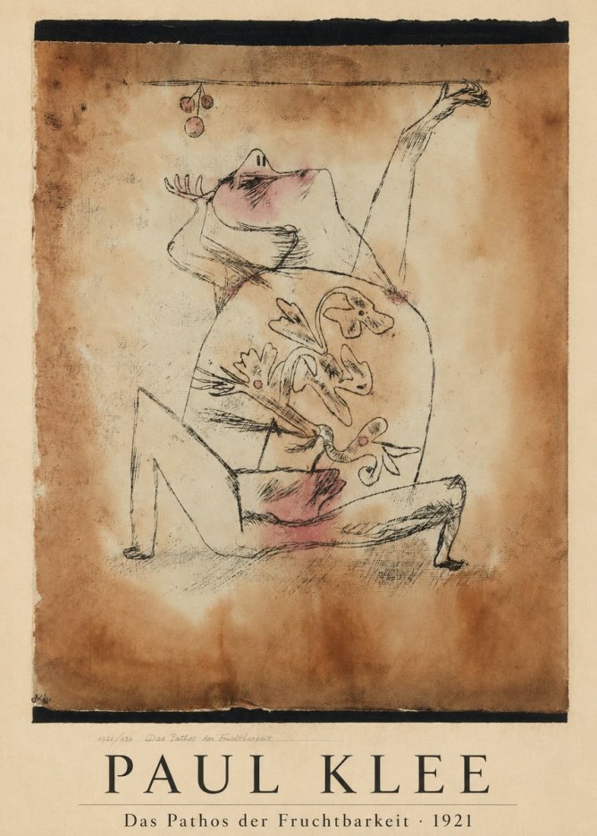 Paul Klee Das Pathos Der Fruchtbarkeit No1 - Juliste