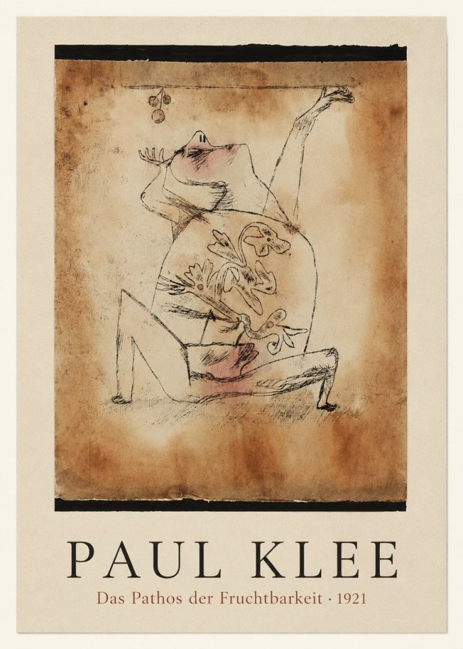 Paul Klee Das Pathos Der Fruchtbarkeit No3 - Juliste